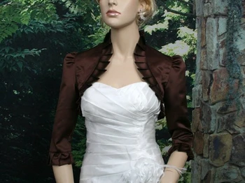 2020 M. Naujo Dizaino Vintage Moterų Apsiaustas Elegantiška Juoda Pynimas Bolero Pusė Rankovės Satino Vakaro Suknelės Vestuvių Oficialus Šalies Striukės