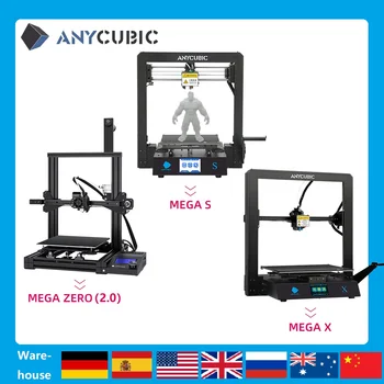 2020 Naujas Anycubic Mega Serijos 3D Spausdintuvas Mega-S/Mega-X/Mega Pro/Mega-Nulis Full Metal Jutiklinis Ekranas drukarka 3d 3D Spausdintuvas 'is Drucker' is
