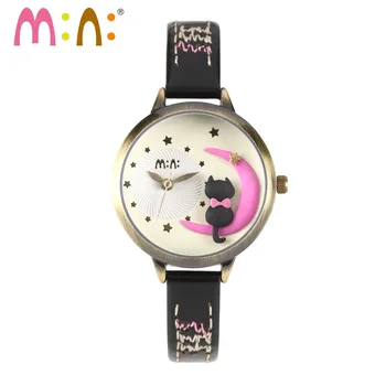 2020 Prekės ženklas Mini 3D Katė Žiūrėti Vandeniui Kvarcas, Apyrankė ant Riešo Laikrodžių Mados Moteriški Laikrodžiai Laikrodis Moterims Valandas Relogio Feminino