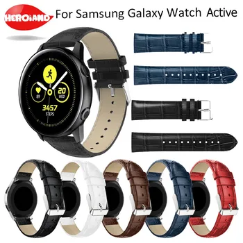 22mm watchband dirželis Samsung Galaxy Žiūrėti Aktyvus 46mm strapband smart Apyrankė odinis Riešo juostos Pakeitimas Krokodilas Diržas