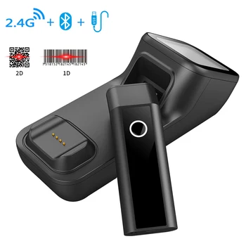 2D Bluetooth 2.4 G Bevielio USB 3 1. Nešiojami brūkšninių kodų Skaitytuvas,Nuskaitymas Automactically,su Mokesčio Bazės,16 MB atminties Vietos