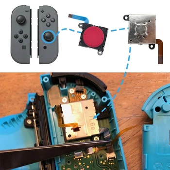 3D Analog Joystick Džiaugsmas-Con Pakeitimo Kairės/Dešinės ThumbStick Nintendo Įjungti/Perjungti Lite Valdytojas ir Konsolės - 2 Pak (iš Naujo