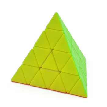 4x4x4 Piramidės Cube Black/Stickerless Magic Cube 95*95*95mm Piramidės Kubas 4 x 4 Dėlionės Piramidę, Kubą Specialių Žaislų Vaikams