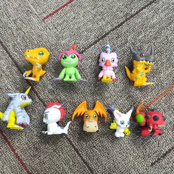 9pcs/set Skaitmeninis Digimon PVC Veiksmų Skaičius, Lėlės Anime AGUMON GERYMON Skaitmeninių Simbolių Skaičius Kolekcijos Modelis Žaislai