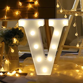 Abėcėlės Raidė LED Lemputė Baltos Šviesos Iki Apdailos Pasiūlyti Simbolis Vestuves vitrinos Šviesos Santuokos Pasiūlymą Įrankis SA6