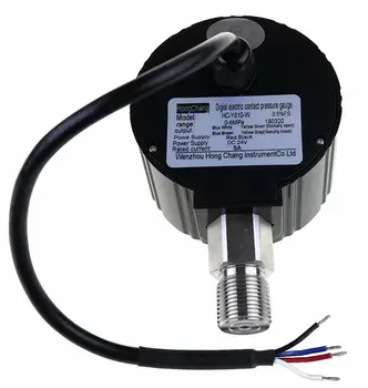 AC220V 1.6 MPA Skaitmeninis elektros susisiekti slėgio matuoklis skaitmeninis slėgio matuoklis radial nuotėkio trumpo jungimo apsauga