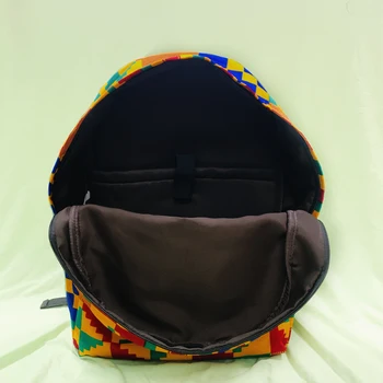 Afrikoje maišelį Ankara maišelį vaškas aukštos kokybės kente maišą mados kuprinė afrikos maišelį afrikos kuprinę Spausdinti Vandeniui bagpack