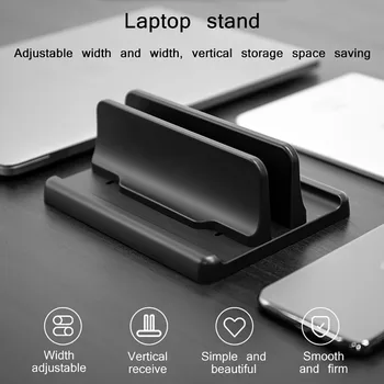 Aliuminio Reguliuojamas Vertikaliai Desktop Laptop Laikiklio Stovas-Laikiklis, skirtas 