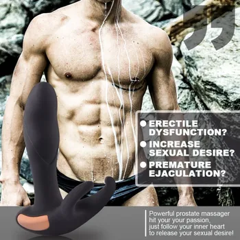 Analinio Sekso Žaislus Šildymo Belaidžio Nuotolinio Valdymo Vyrų Prostatos Massager Įkrovimo G Spot Vibratorius Su 7 Vibracijos Režimai Ir 2 Varikliai 18