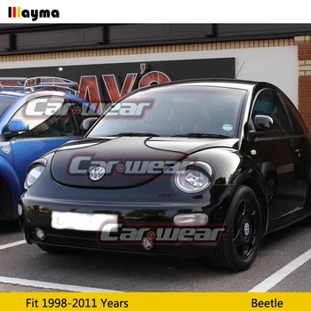 Anglies pluošto priekinis žibintas padengti vokų VW Beetle 1.8 2.0 1998 - 2011 vabalas apdaila stiklo Pluošto priekinis žibintas antakių lipdukas