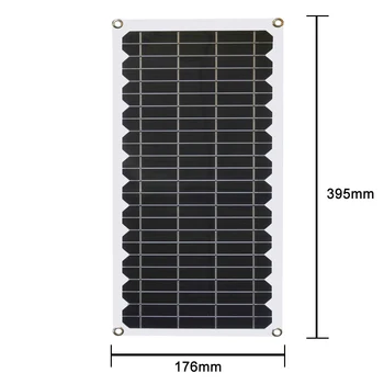 Atsparus vandeniui 10w saulės baterijomis baterijos įkroviklio rinkinys 12v lauko nešiojamų lanksčias saulės skydelis