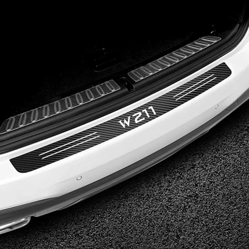 Automobilio Stilius Anglies Pluošto Galinio Buferio Apdailos Lipdukas Mercedes-Benz W211 Auto Bamperis Kamieno Apkrovos Krašto Apsaugos Lipdukai