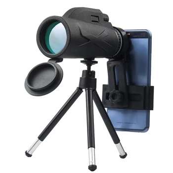 BAK4 80X100 Zoom Nešiojamų Prizmę HD Optinis Monokuliariniai Teleskopas su Telefono Įrašą su Trikoju