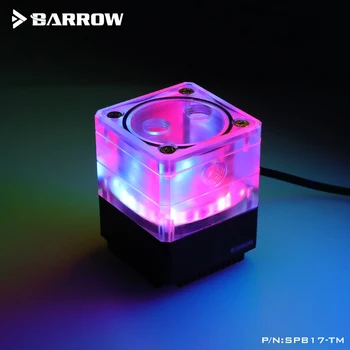 Barrow ITX PC Atveju, jei Vandens Aušinimo Statyti Siurblys Suveikia Combo Mini Rezervuaro Prisijungti 17W PWM RGB Siurblys,Juoda,Sidabras,SPB17-TM