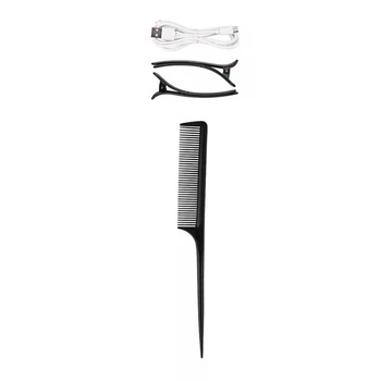 Belaidžiu Automatinė Hair Curler Belaidžio Garbanoti Geležies USB Įkrovimo LCD Ekranas Auto Sukasi Hair Curler su Šukos+2vnt Įrašus