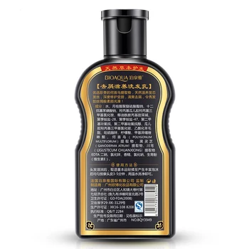 BIOAQUA-Polygonum Multiflorum Anti-Šampūnas nuo Pleiskanų Anti Plaukų Gaivus Drėkinamasis Aliejus Kontrolės Juoda Plaukų Priežiūros 200ml