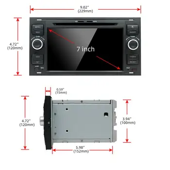 Bosion Android 10.0 Automobilių DVD 2-Din car stereo Ford Mondeo
