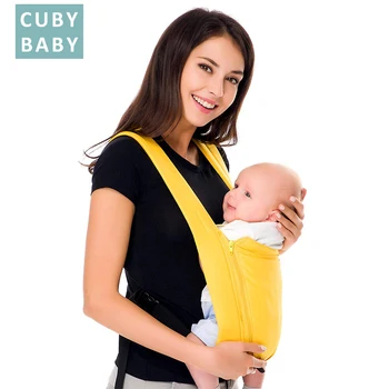 Cuby Baby Carrier, Natūralios Medvilnės Baby Sling Kūdikių Turėtojas Papildomų Patogu, Lengva Dėvėti, Vežančių Naujagimių X tipo Vežėjas