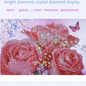 Deimantų kristalų tapybos apvalus deimantas tapybos paroda įklijuokite jis lyderis, apvalus deimantas tapybos kristalų tapybos 30x40cm