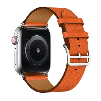 Dirželis apple watch band 44mm 40mm iWatch 38mm 42mm natūralios Odos Vieno kelionių apyrankę watchband už seriją 5 4 3 38/42mm