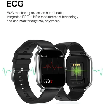 EKG Visą Touch Smart Watch Vyrai Moterys 