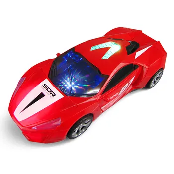 Elektros Transformavimo Šalies Lengvosios Muzikos Universalus 360 Laipsnių Besisukantis Sporto Automobilių Lenktynių Vaikams Dovanos