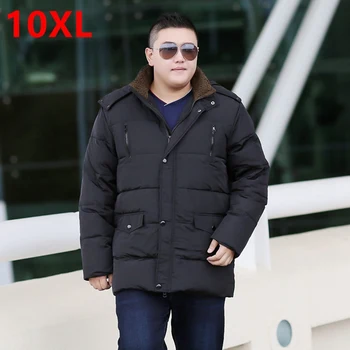 Extra large dydžio pūkinė striukė vyrų vyras plius trąšų žiemos naujas šiltas 150 kg. negabaritinių storio sekcijos 10XL 9XL 8XL 7XL 6XL