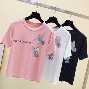 Gyvūnų China T-Shirt Moterims, Medvilnės Raidė T Shirt Moterų Marškinėliai, Femme Trumpas Rankovės Vasaros Viršūnes Atsitiktinis Marškinėlius Moteris Drabužiai