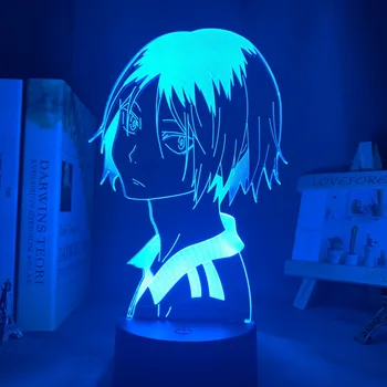 Haikyu!! Led Nakties Šviesos Anime Kozume Kenma Lempa 3d miegamasis animacinių filmų nakties šviesos vaikų gimtadienio dovana animacinių filmų lempos