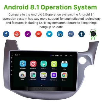 Harfey Android 9.0 10.1 colių automobilinis GPS Radijo Galvos Vienetas Jutiklinį Ekraną, skirtą 2007-2013 m. 