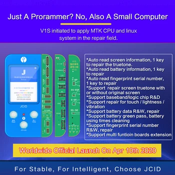 JC V1S V1 Telefono Kodas Skaitymo Programuotojas 8 X XS 11 PRO MAX Šviesai pradinės Spalvos, Baterija pirštų Atspaudų SN JC Dot Matrix