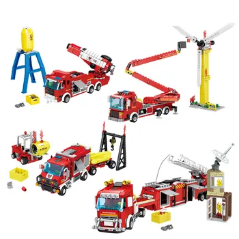 KAZI Miesto Gaisrinės Gelbėjimo priemonės Kopėčios Sunkvežimių Statybinių Blokų, Plytų Suderinamos įrangos pardavimas, kanceliarinės prekės, Žaislai