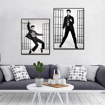 Klasikinis Šokėja Elvis Presley Spausdinti Drobės Tapybos Sienos Nuotrauka Už Kambarį Namo Apdaila Plakatai Ir Spausdina