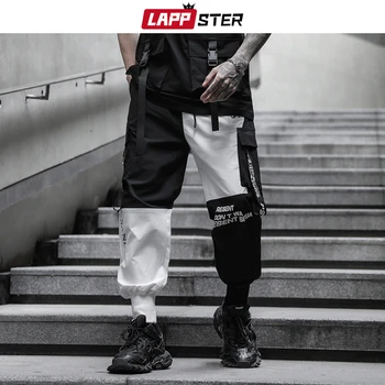 LAPPSTER Vyrų Japonijos Streetwear Krovinių Kelnės 