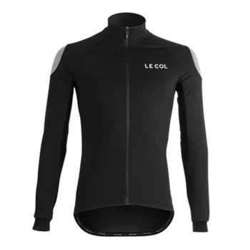 LE COL dviračių drabužių žiemos ilgos vilnos jersey maillot ciclismo bike striukė vyrams mtb lenktynių drabužiai, sportiniai dviračiai drabužiai