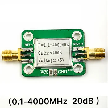 LNA 0.1-4000MHz 20dB Plačiajuosčio ryšio DAŽNIŲ stiprintuvą, FM HF VHF / UHF Kumpis Radijo nuotolinio valdymo imtuvas, wifi ir Bluetooth naujas