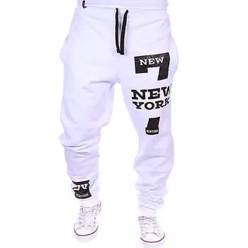 M-SXL Vyrų Jogger Šokių Sportwear Baggy Pants Kelnės Sweatpants Dulcet Kietas Juoda/Balta/Giliai pilka/Šviesiai pilka