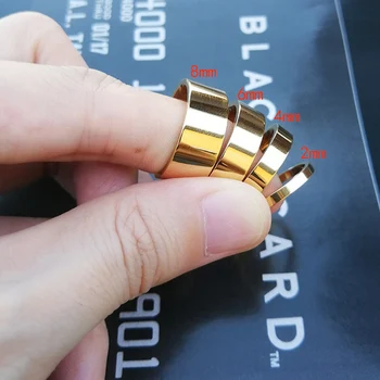 Mados Žavesio Dizainas, Aukso Spalvos Nerūdijančio Plieno Apvalus Žiedų Rinkinys Moterims 2mm 4mm 6mm 8mm Didmeninės