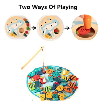 Magnetinio Žvejybos Žaidimas Žaislas, skirtas Vaikams Abėcėlė Žuvis Gaudyti Skaičiavimo Ikimokyklinio Valdybos 2 3 4Year Senas Vaikams, kurie mokosi Švietimo