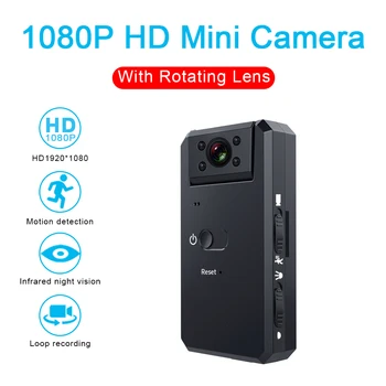 MD90 Mini Kamera 1080P vaizdo Kamera Naktinio Matymo Lauko Sporto DV Voice Vaizdo įrašymo Veiksmų HD Dviratį Dviračiu Diktofonas
