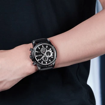 MEGIR Mada Sporto Vyrų Žiūrėti Prabangos Prekės Vandeniui Kvarco Silikono Chronograph Mens Watches Karinės Laikrodis Relogio Masculino