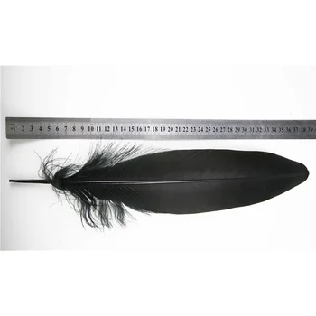 Natūralus erelis juoda plunksna 35-40cm/14-16inch 10-100vnt 