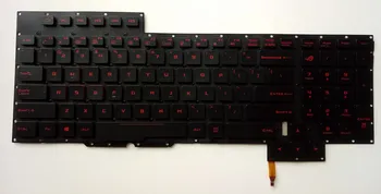 Naujas ASUS G701V G701VO G701VI G701VIK nešiojamas US klaviatūra su apšvietimu, be Rėmelio 17.3