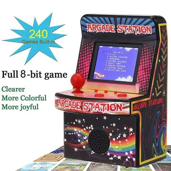 Nešiojamų Retro Delninis Žaidimų Konsolės 8-Bitų Mini Arcade Žaidimas Mašina 240 Klasikiniai Žaidimai, Pastatytas