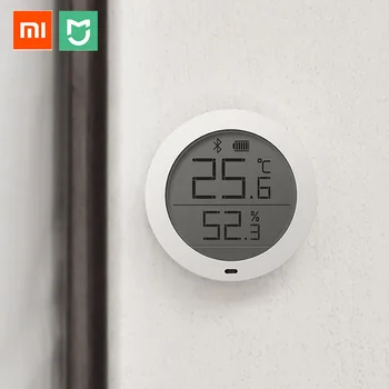 Originalus Xiaomi Mijia Bluetooth Temperatūros ir Drėgmės Jutiklis LCD Ekranas Skaitmeninis Termometras Drėgmės Matuoklis Smart Ryšys Mi APP