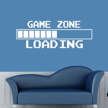 Pakrovimo Žaidimas vinilo Decal Žaidimo Zona, namų puošybai Žaidėjus Kambarys Meno dizaino sienų lipdukas 