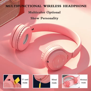 Per Ear Ausines Tiesa, Belaidės ausinės Bluetooth laisvų rankų įranga su mikrofonu Parama TF Kortelę Laidinio muzikos žaisti telefonus, nešiojamąjį kompiuterį