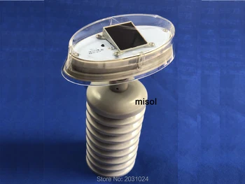 Plastikiniais skydas thermo hygro sensor, atsargines dalis, oro stotis (Siųstuvas/termo hygro sensor), su saulės baterijomis