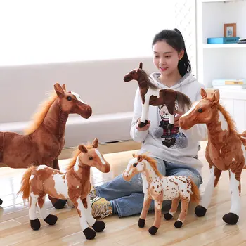 Pliušinis Modeliavimas Arklių Žaislas 4 Stilius Iškamša Lėlė Baby Vaikų Gimtadienio Dovana Namų Parduotuvė Dekoro Triver Aukštos Kokybės Žaislas