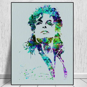 Portretas Plakatas Michael Jackson King Muzikantas, Plakatų ir grafikos Paveikslai Tapyba Sienos Meno Nuotrauką Kambarį Namų Dekoro